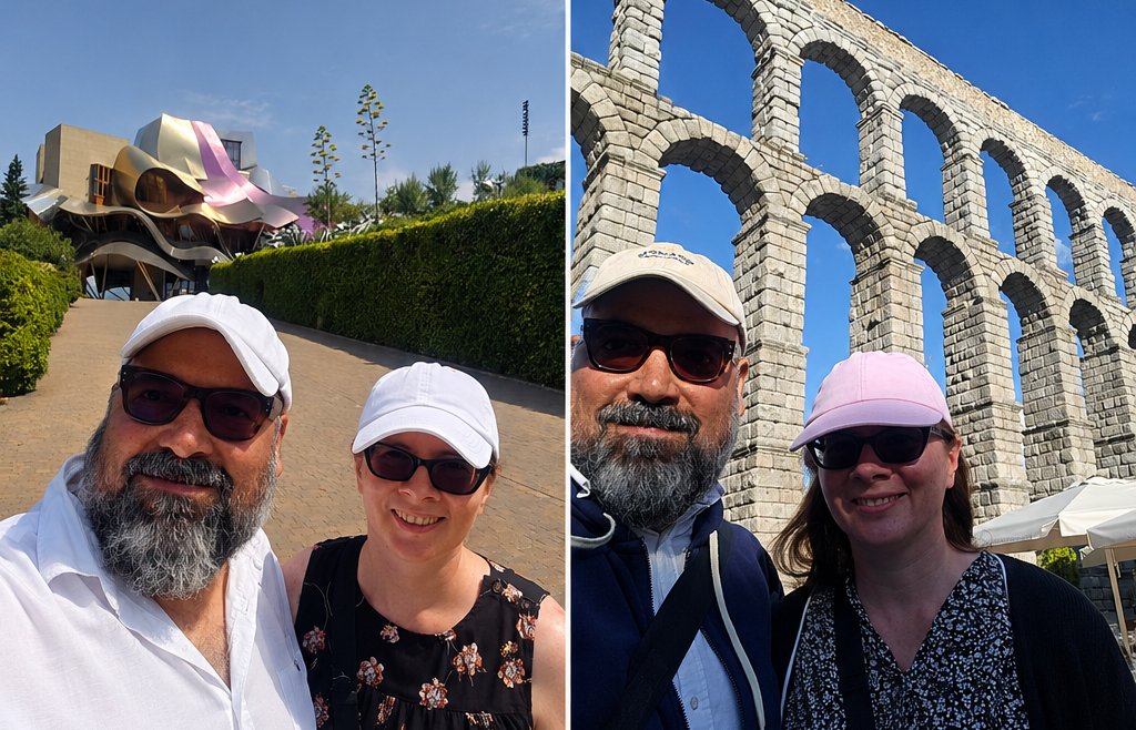 Max and Deirdre exploring Spain