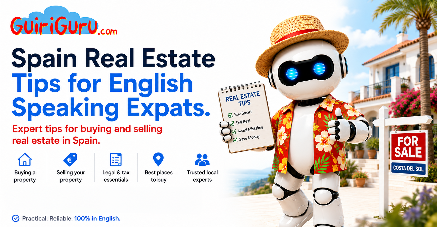 Download the free GuiriGuru guide to buying and selling property in Spain