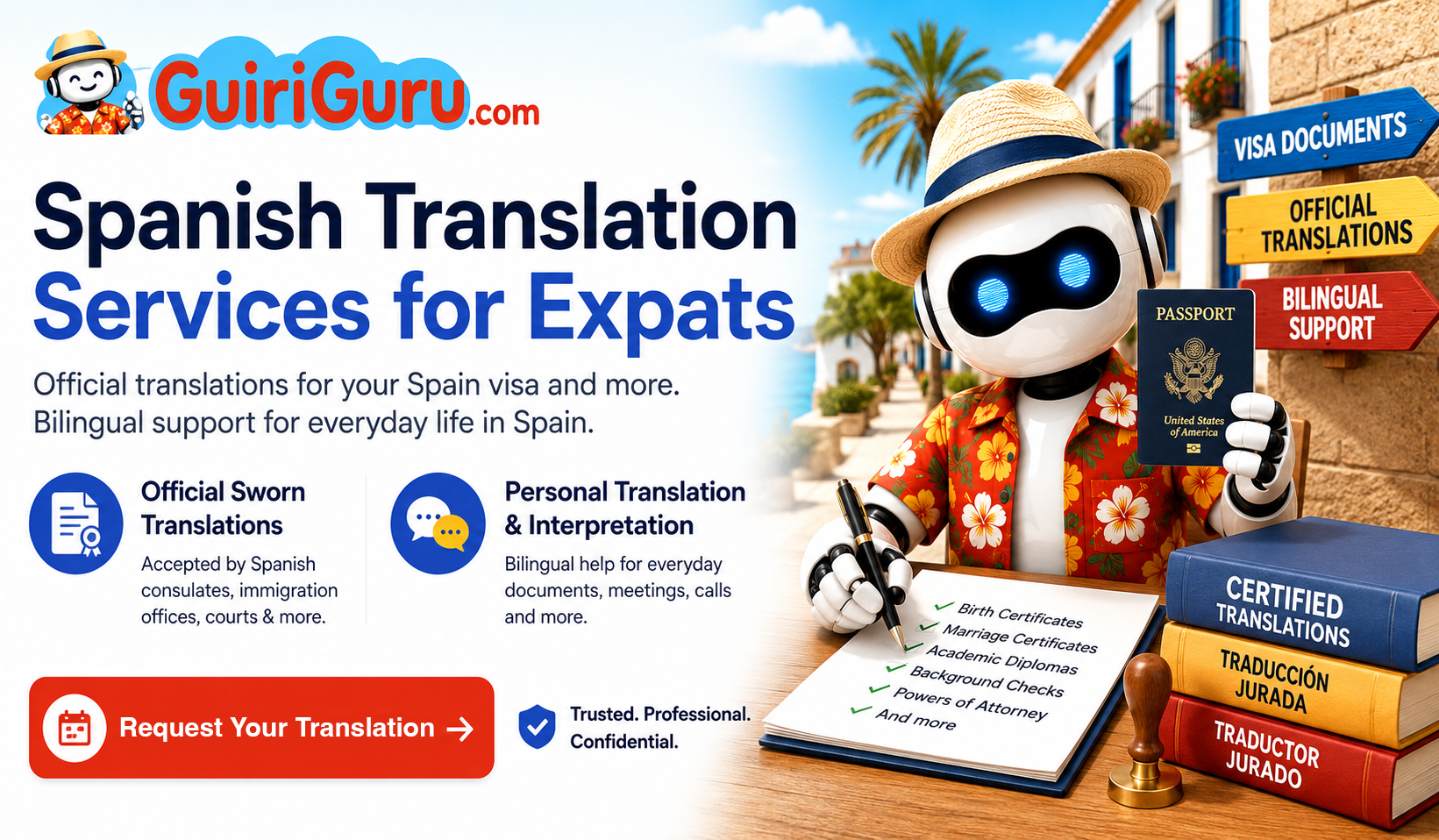 Need a document translated in Spain? Get your official quote from GuiriGuru.