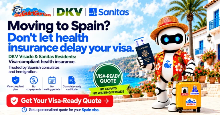 Visa-compliant DKV and Sanitas health insurance quotes from GuiriGuru